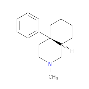 Isoquinoline, decahydro-2-methyl-4a-phenyl-, trans-
