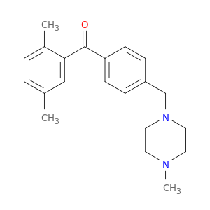 2,5-DIMETHYL-4'-(4-METHYLPIPERAZIN-1-YLMETHYL)BENZOPHENONE