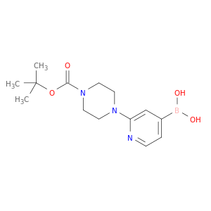 (2-(4-(叔-丁氧基羰基)哌嗪-1-基)吡啶-4-基)硼酸