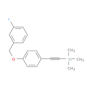 Silane, [[4-[(3-fluorophenyl)methoxy]phenyl]ethynyl]trimethyl-