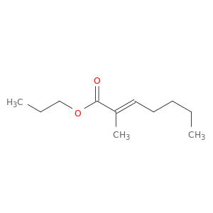 2-Heptenoic acid, 2-methyl-, propyl ester, (E)-