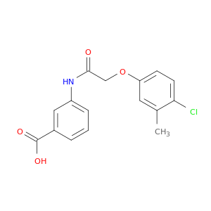 Benzoic acid, 3-[[(4-chloro-3-methylphenoxy)acetyl]amino]-