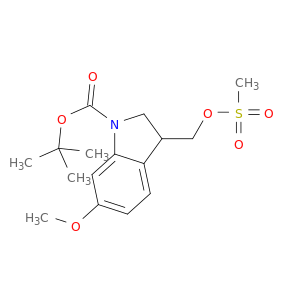 1H-Indole-1-carboxylicacid, 2,3-dihydro-6-methoxy-3-[[(methylsulfonyl)oxy]methyl]-, 1,1-dimethylethylester