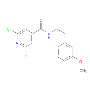 4-Pyridinecarboxamide, 2,6-dichloro-N-[2-(3-methoxyphenyl)ethyl]-