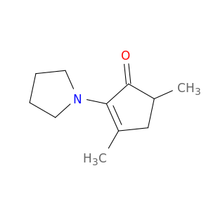 2-Cyclopenten-1-one, 3,5-dimethyl-2-(1-pyrrolidinyl)-