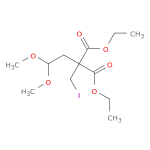 Propanedioic acid, (2,2-dimethoxyethyl)(iodomethyl)-, diethyl ester