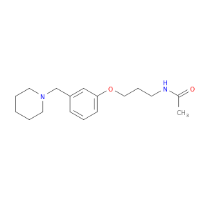 Acetamide, N-[3-[3-(1-piperidinylmethyl)phenoxy]propyl]-