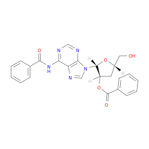 Adenosine, N-benzoyl-3'-deoxy-, 2'-benzoate
