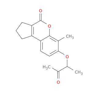 6-Methyl-7-((3-oxobutan-2-yl)oxy)-2,3-dihydrocyclopenta[c]chromen-4(1H)-one