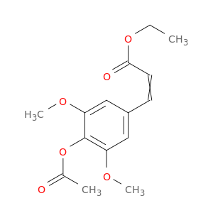2-Propenoic acid, 3-[4-(acetyloxy)-3,5-dimethoxyphenyl]-, ethyl ester
