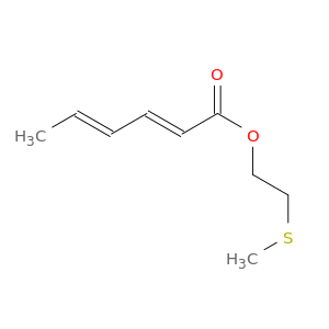 2,4-Hexadienoic acid, 2-(methylthio)ethyl ester, (E,E)-
