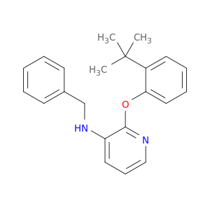 3-Pyridinamine, 2-[2-(1,1-dimethylethyl)phenoxy]-N-(phenylmethyl)-