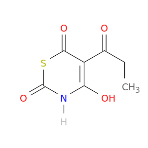 2H-1,3-Thiazine-2,6(3H)-dione, 4-hydroxy-5-(1-oxopropyl)-