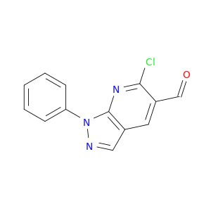 1H-Pyrazolo[3,4-b]pyridine-5-carboxaldehyde, 6-chloro-1-phenyl-