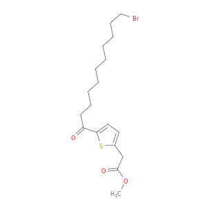2-Thiopheneacetic acid, 5-(11-bromo-1-oxoundecyl)-, methyl ester