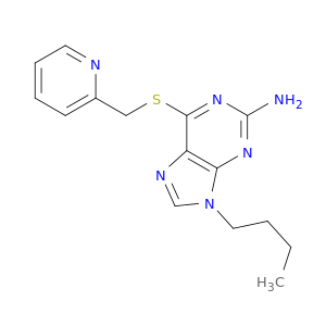 9H-Purin-2-amine,9-butyl-6-[(2-pyridinylmethyl)thio]-