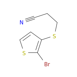 Propanenitrile, 3-[(2-bromo-3-thienyl)thio]-