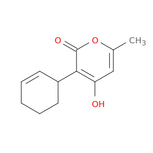 2H-Pyran-2-one, 3-(2-cyclohexen-1-yl)-4-hydroxy-6-methyl-