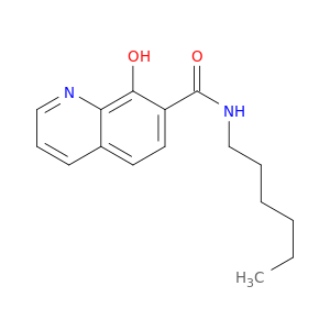 7-Quinolinecarboxamide, N-hexyl-8-hydroxy-