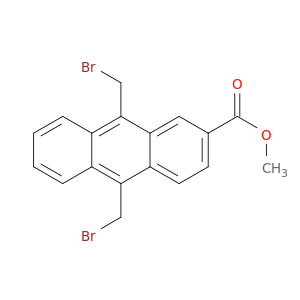 2-Anthracenecarboxylic acid, 9,10-bis(bromomethyl)-, methyl ester