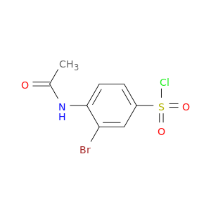 Benzenesulfonyl chloride, 4-(acetylamino)-3-bromo-