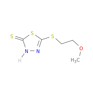 1,3,4-Thiadiazole-2(3H)-thione, 5-[(2-methoxyethyl)thio]-
