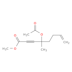 7-Octen-2-ynoic acid, 4-(acetyloxy)-4-methyl-, methyl ester