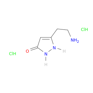 5-(2-aminoethyl)-2,3-dihydro-1H-pyrazol-3-one dihydrochloride