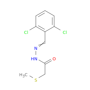 Acetic acid,2-(methylthio)-, 2-[(2,6-dichlorophenyl)methylene]hydrazide