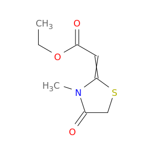 Acetic acid,2-(3-methyl-4-oxo-2-thiazolidinylidene)-, ethyl ester