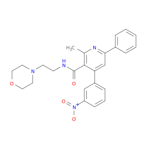 3-Pyridinecarboxamide,2-methyl-N-[2-(4-morpholinyl)ethyl]-4-(3-nitrophenyl)-6-phenyl-