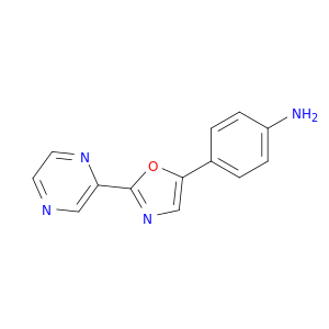 Benzenamine, 4-(2-pyrazinyl-5-oxazolyl)-