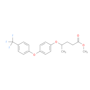 Pentanoic acid, 4-[4-[4-(trifluoromethyl)phenoxy]phenoxy]-, methyl ester