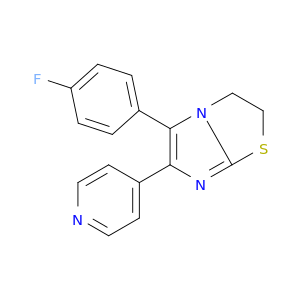 IMIDAZO[2,1-B]THIAZOLE, 5-(4-FLUOROPHENYL)-2,3-DIHYDRO-6-(4-PYRIDINYL)-