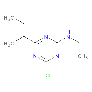 1,3,5-Triazin-2-amine, 4-chloro-N-ethyl-6-(1-methylpropyl)-