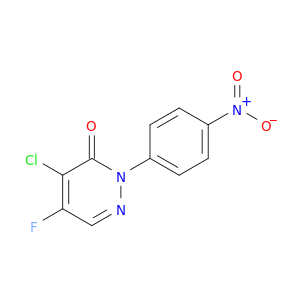 3(2H)-Pyridazinone, 4-chloro-5-fluoro-2-(4-nitrophenyl)-