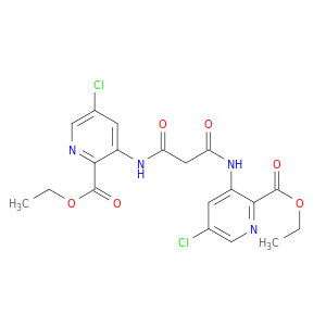 Picolinic acid,3,3'-(malonyldiimino)bis[5-chloro-, diethyl ester (8CI)