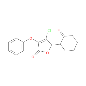 2(5H)-Furanone, 4-chloro-5-(2-oxocyclohexyl)-3-phenoxy-