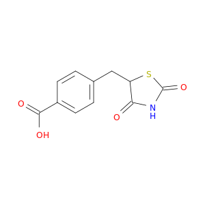 Benzoic acid, 4-[(2,4-dioxo-5-thiazolidinyl)methyl]-