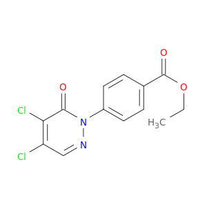 Benzoic acid, 4-(4,5-dichloro-6-oxo-1(6H)-pyridazinyl)-, ethyl ester