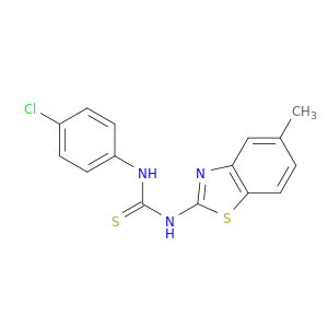 Thiourea, N-(4-chlorophenyl)-N'-(5-methyl-2-benzothiazolyl)-