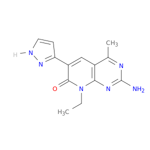 2-氨基-8-乙基-4-甲基-6-(1H-吡唑-5-基)吡啶并[2,3-D]嘧啶-7(8H)-酮