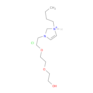 1H-IMIDAZOLIUM, 1-BUTYL-3-[2-[2-(2-HYDROXYETHOXY)ETHOXY]ETHYL]-, CHLORIDE (1:1)
