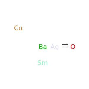 Barium copper samarium silver oxide
