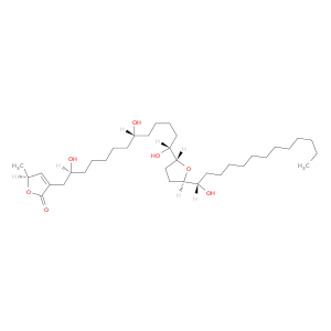5-methyl-3-[2,8,13-trihydroxy-13-[5-(1-hydroxytridecyl)oxolan-2-yl]tridecyl]-5H-furan-2-one