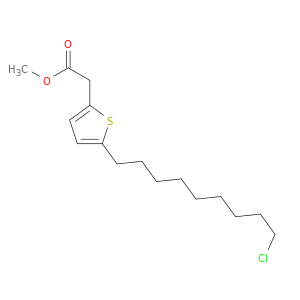 2-Thiopheneacetic acid, 5-(9-chlorononyl)-, methyl ester