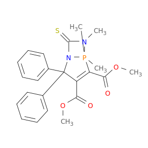 DIMETHYL 5,5,6-TRIMETHYL-2,2-DIPHENYL-7-SULFANYLIDENE-1,6-DIAZA-5-PHOSPHABICYCLO[3.2.0]HEPT-3-ENE-3,4-DICARBOXYLATE