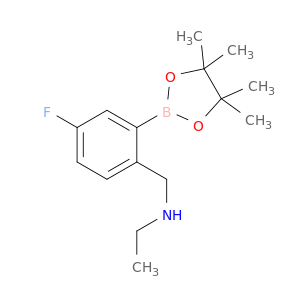 2-(Ethylaminomethyl)-5-fluorophenylboronic acid, pinacol ester
