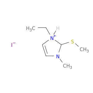 1H-Imidazolium, 1-ethyl-3-methyl-2-(methylthio)-, iodide