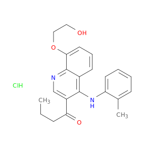 1-Butanone,1-[8-(2-hydroxyethoxy)-4-[(2-methylphenyl)amino]-3-quinolinyl]-, hydrochloride(1:1)